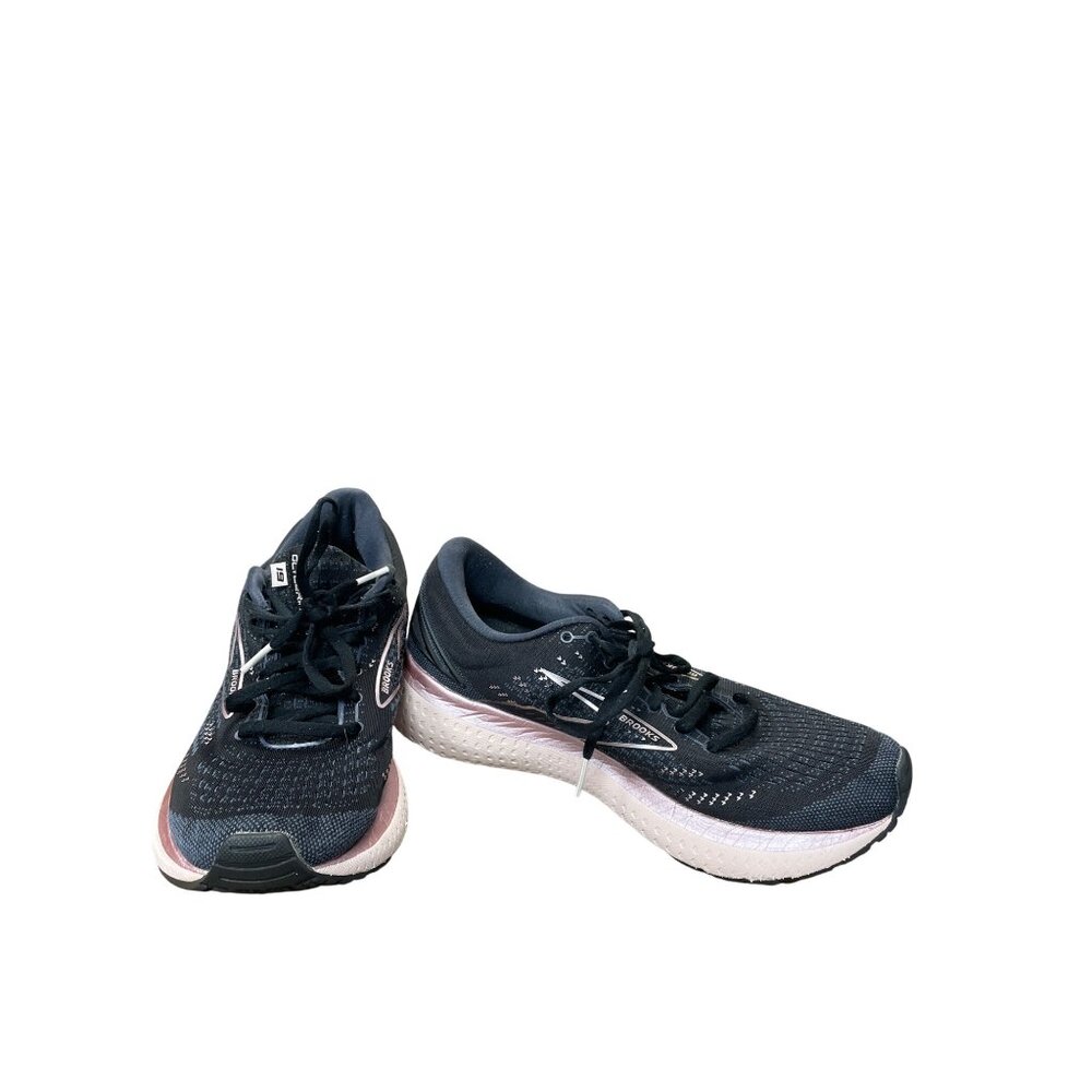 Brooks Glycerin 19 Womens Black Pink Running Sneakes SZ 11B SKU 9464